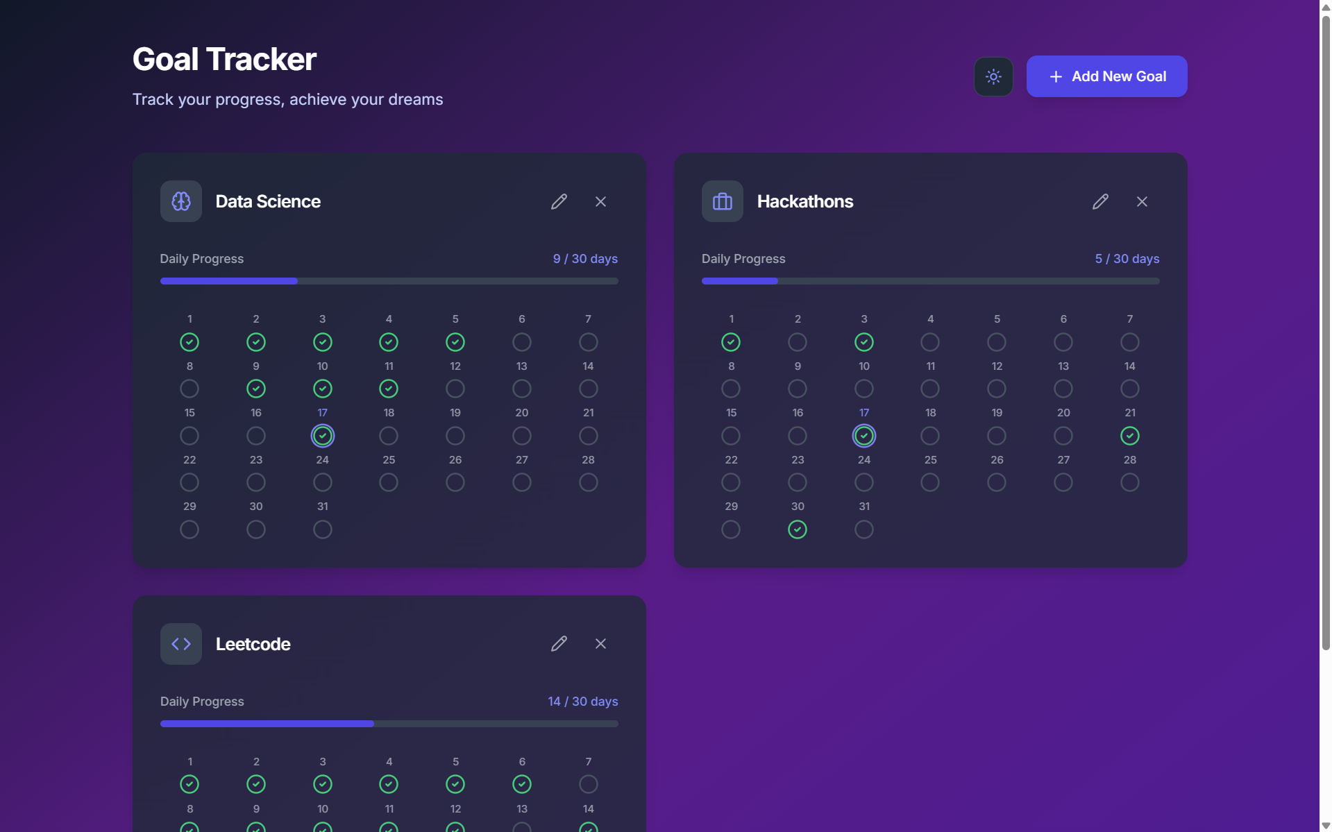 Progress Tracker